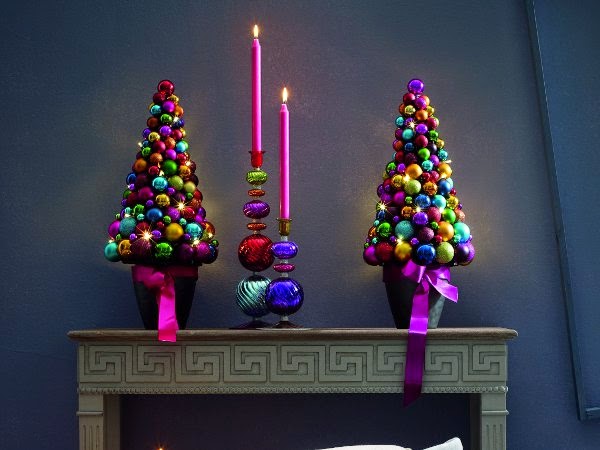 Chimenea en Navidad - Colores en Casa