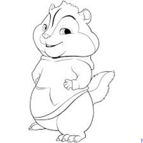 Realistic Chipmunk Coloring Pages Realistic Chipmunk Coloring Pages