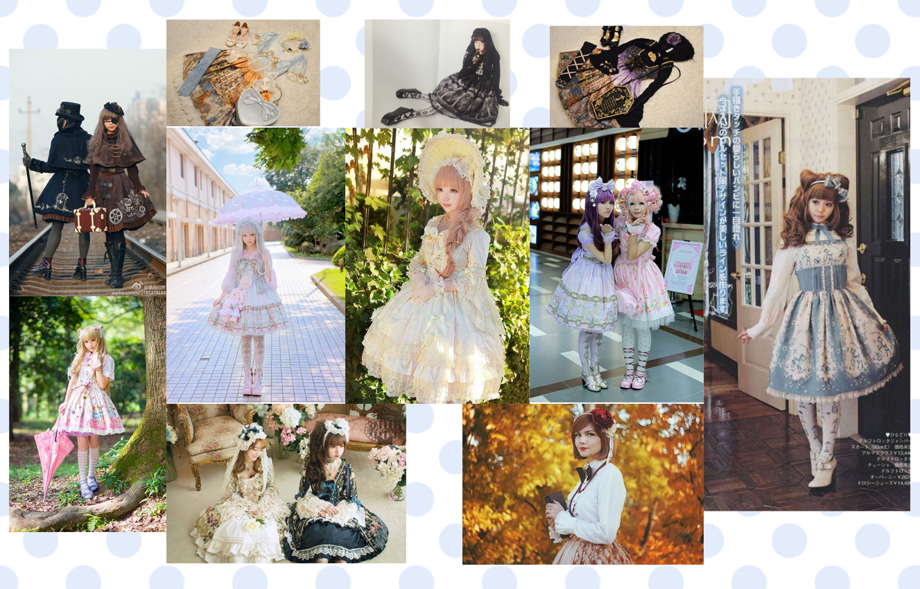 Lolita fashion collage