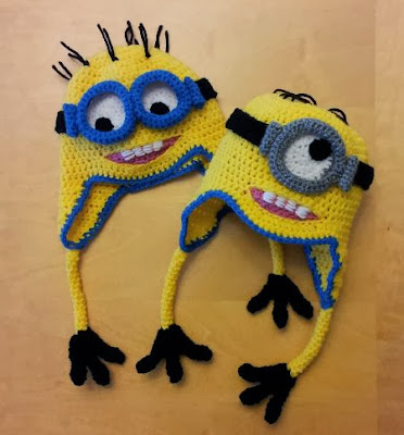 Crochet Despicable Me Minion hats for Halloween Minion costumes