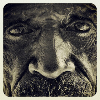 Photograph of old man in Ethiopia by Ethiopian photographer Michael Tsegaye