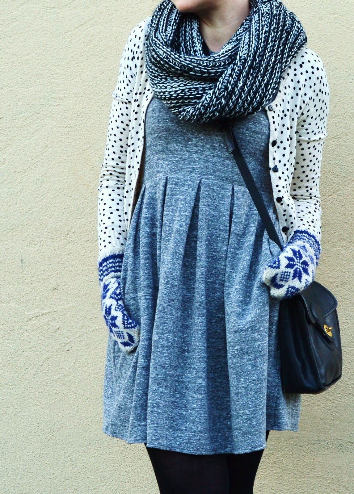 Look Of The Day Madewell Dress Fair Isle Mittens Fleur D