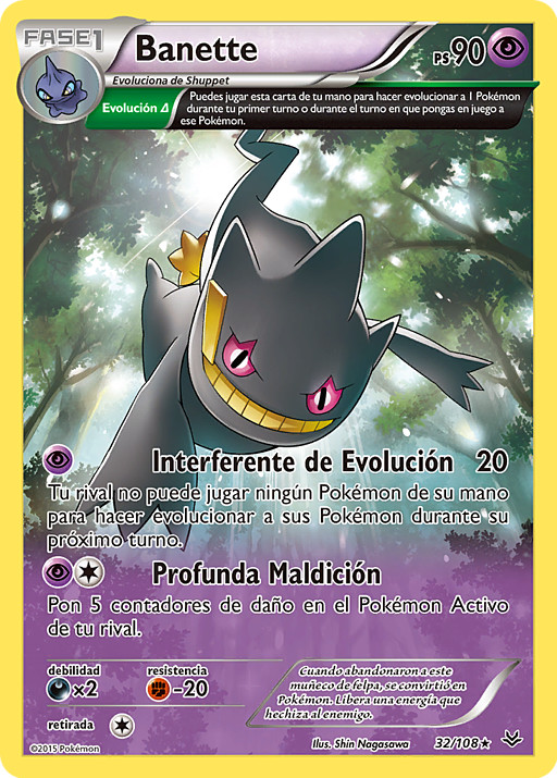 Cartas TCG Pokémon tipo psíquico