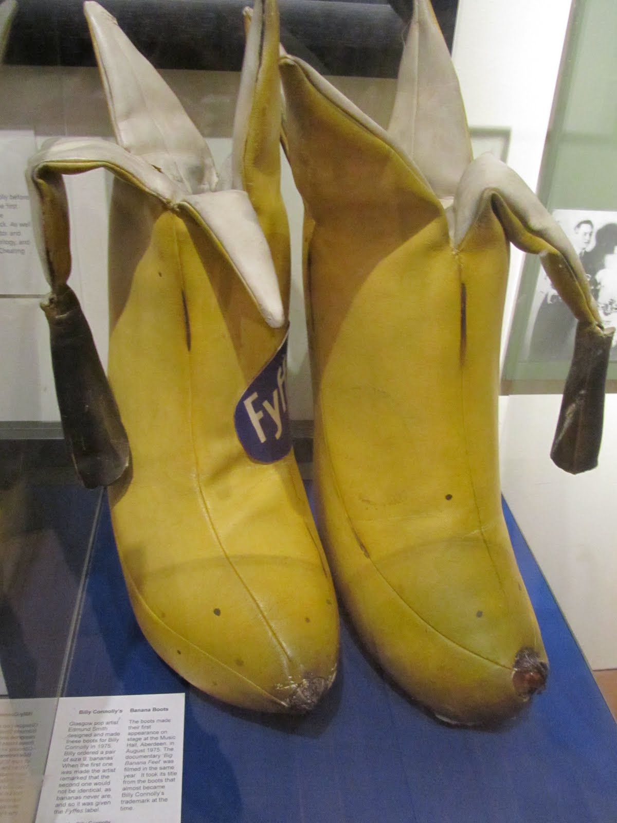 ARTISTONIA Comedian Billy Connolly's famous banana boots, now on