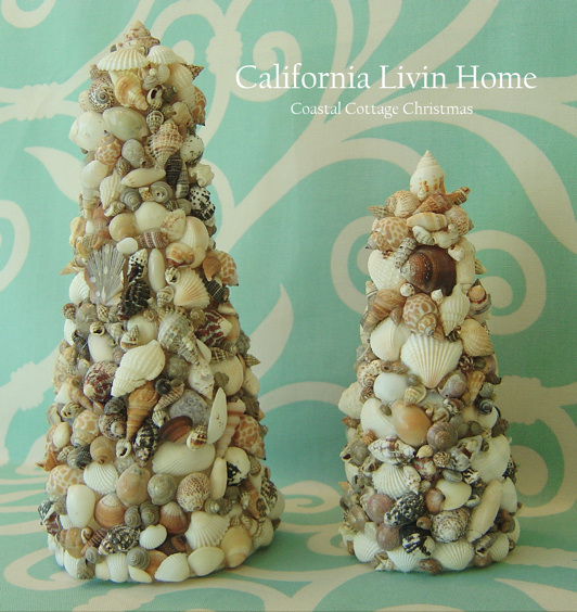 California Livin Home Coastal Cottage Christmas * Shell Christmas Trees