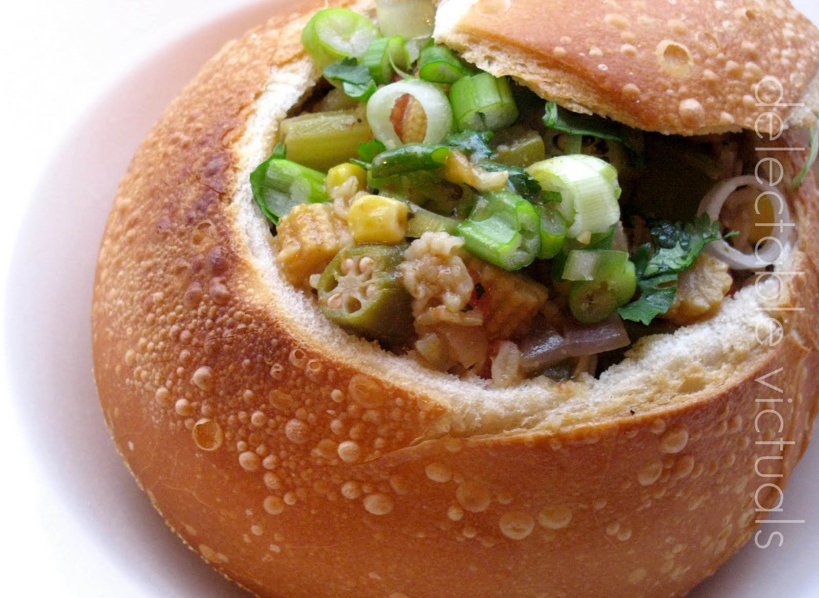 Delectable Victuals Brown Rice and Okra Stew