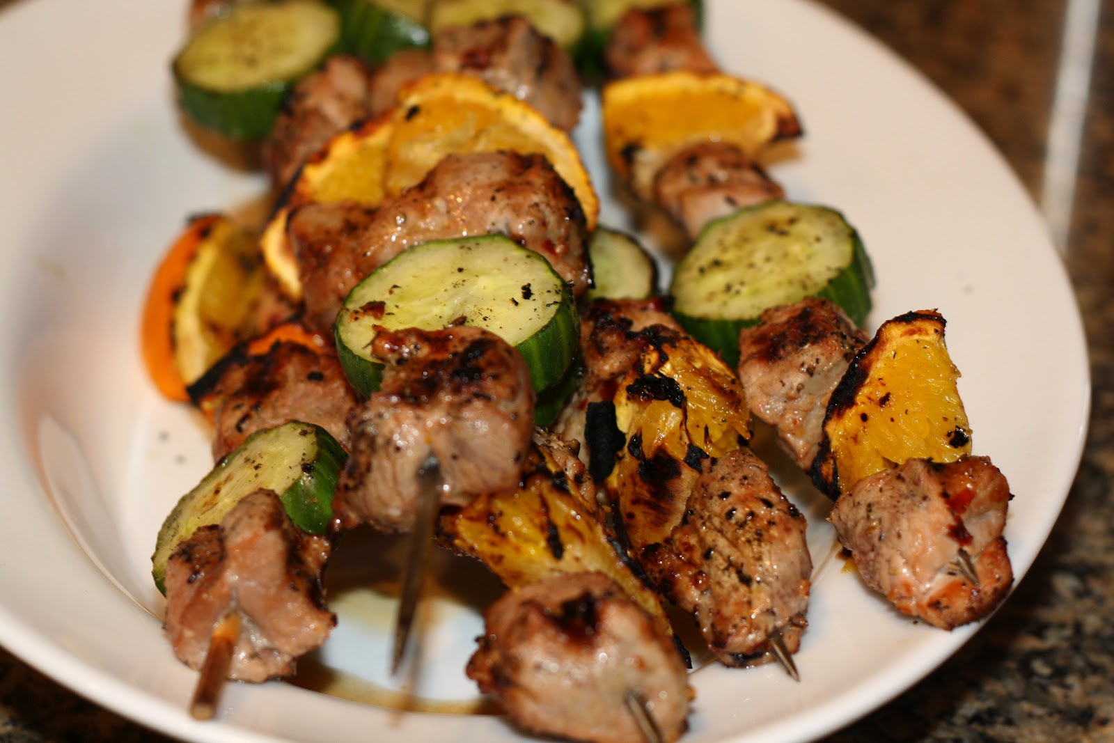 what's for dinner? mojo pork kebabs... 55 minutes, plus marinating
