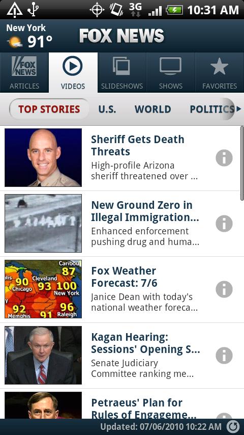 listen to FOX News Radio,