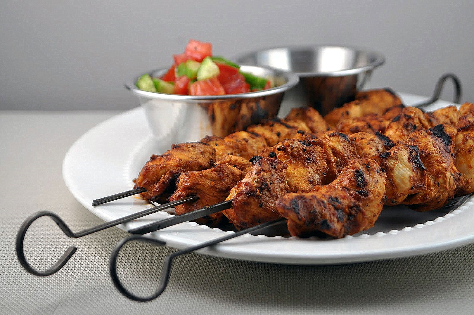 Impeccable Taste Harissa Chicken Kabobs