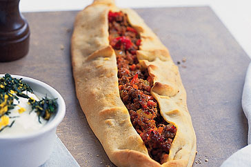 Bolognaise Pide with Mint and Lemon Recipe 