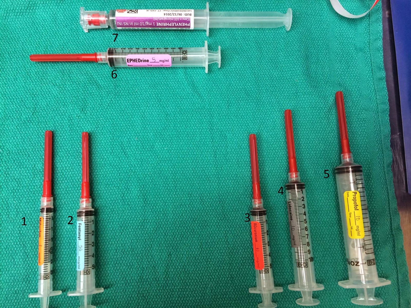 Anesthesiologist Assistant Student Primer Table Top and Drug Cart Setup