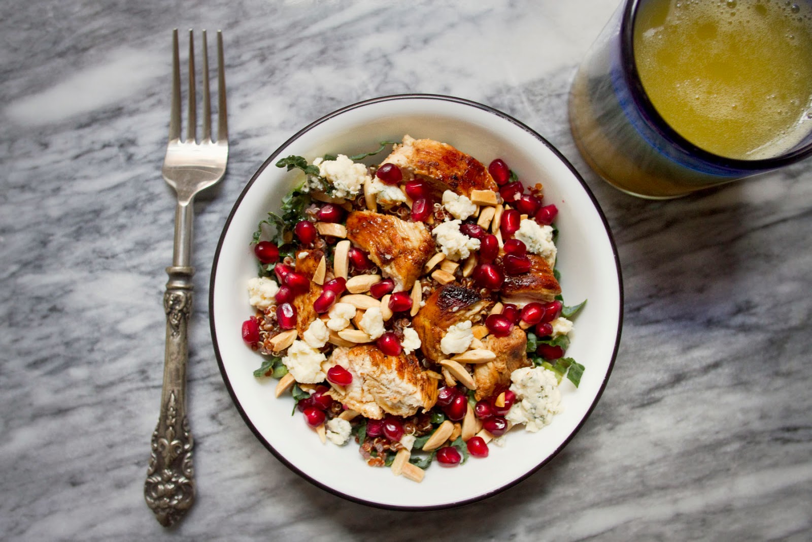 Little Market Kitchen Kale and Quinoa Chicken Pomegranate Salad with