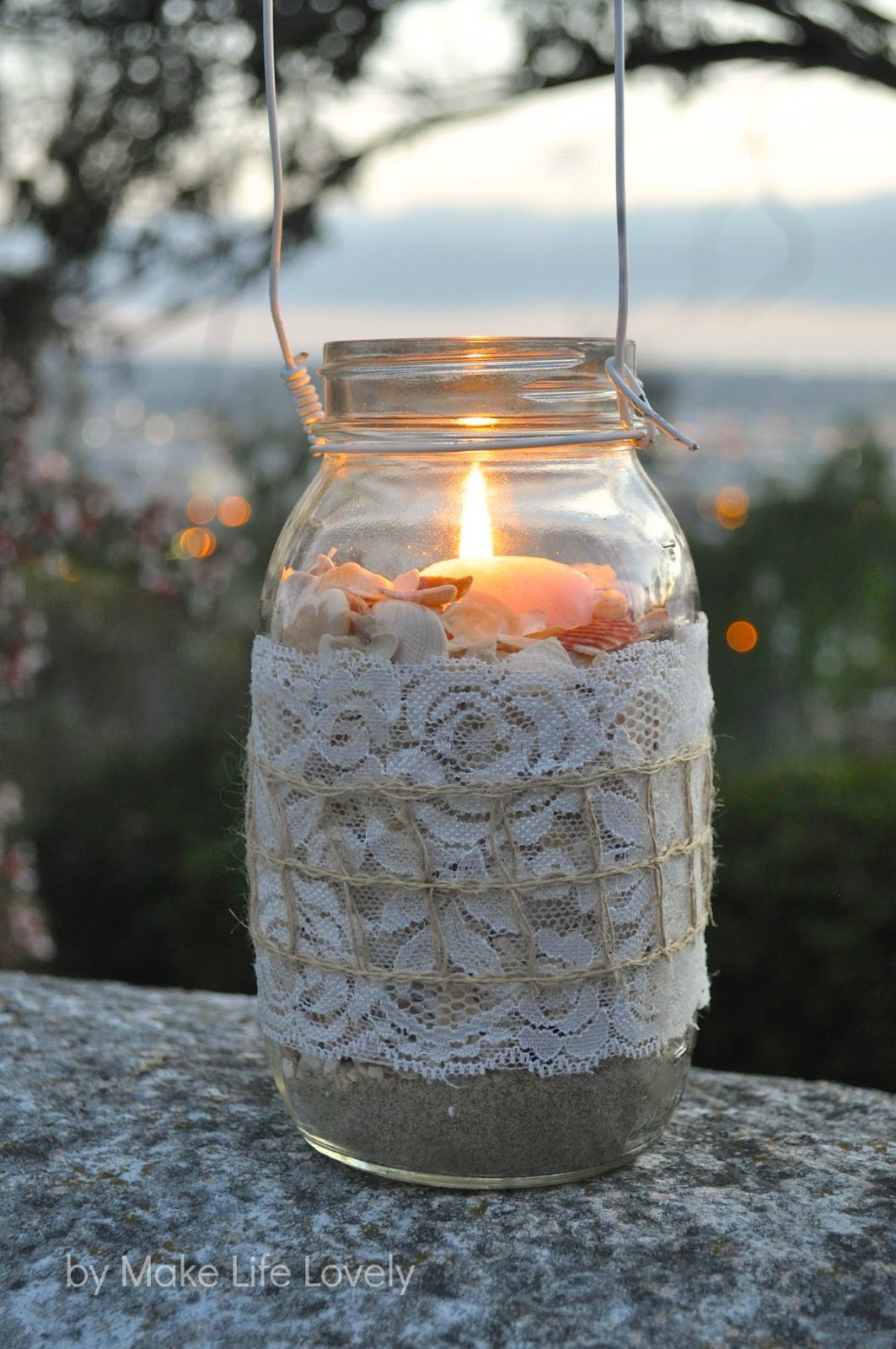 DIY Mason Jar Lanterns Make Life Lovely