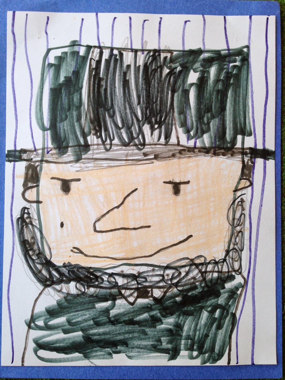 Child's drawing of Abraham Lincoln