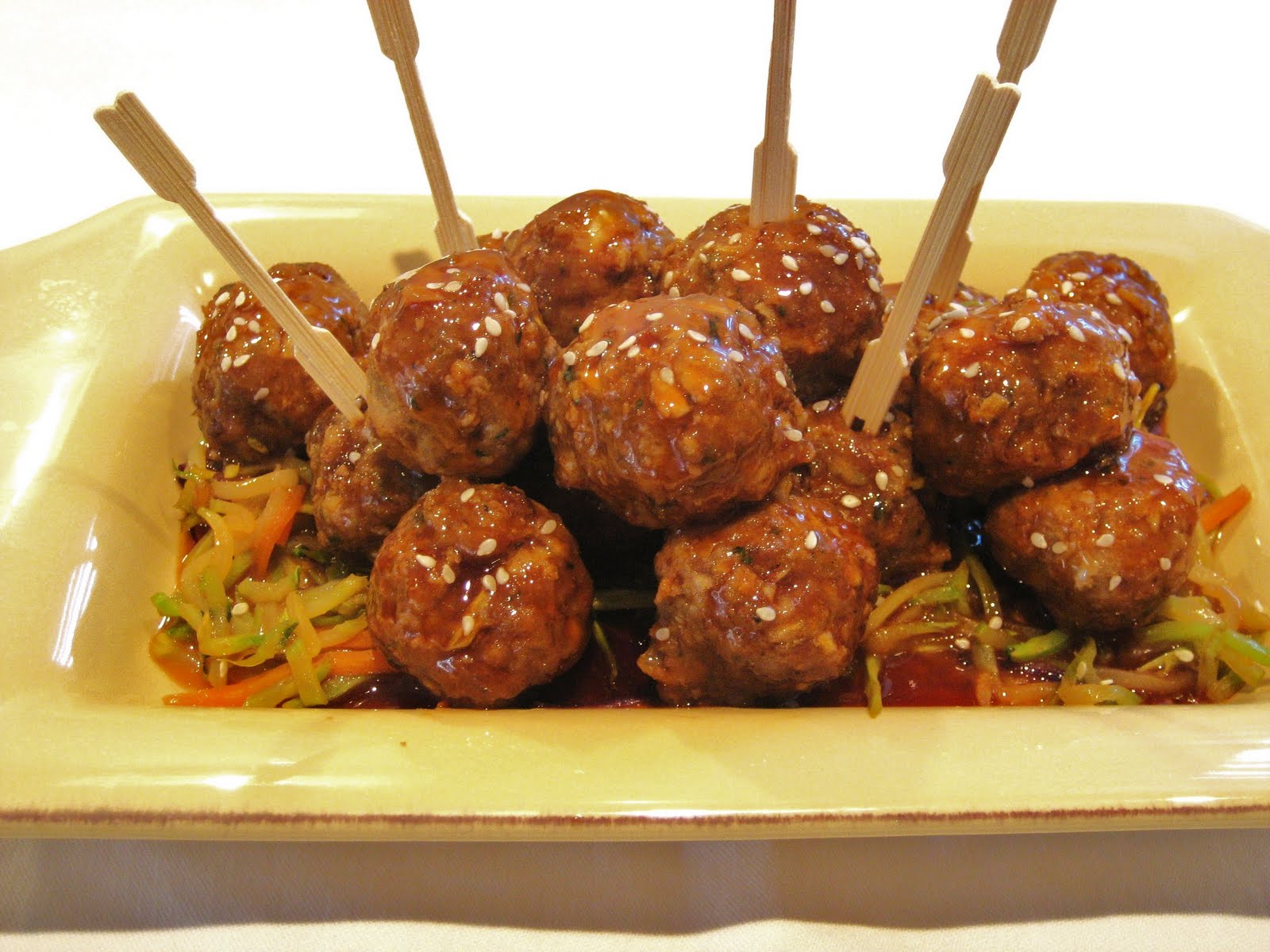 Everything Tasty from My Kitchen Meatballs in a Sweet 'n Spicy Asian