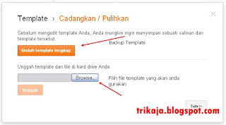 Cara Mengganti Template Blog