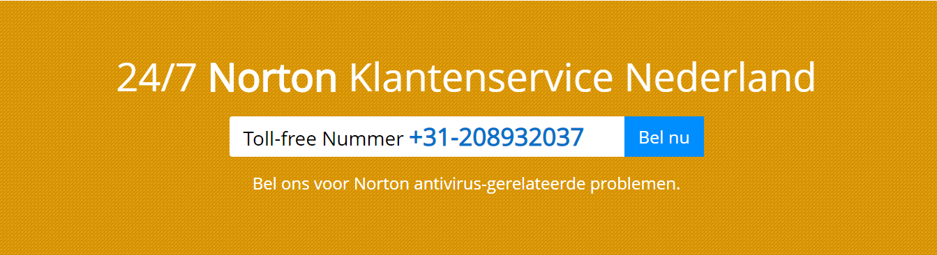Norton Klantenservice Nederland: +31-208932037
