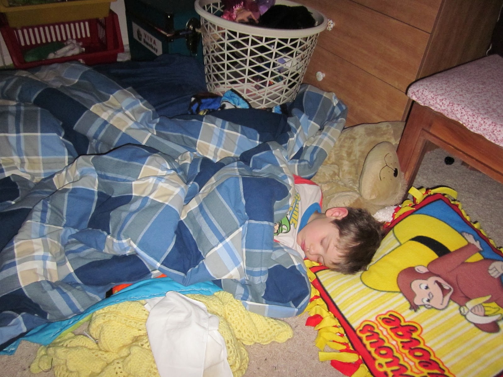 Knitted Symphony Sleeping Habits of a 4year old