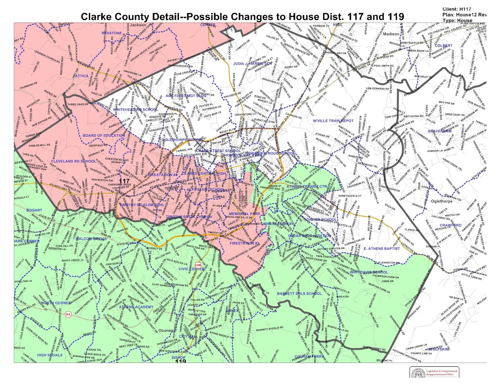 Oconee County Observations Maps Show Changes Proposed By Rep. Quick To