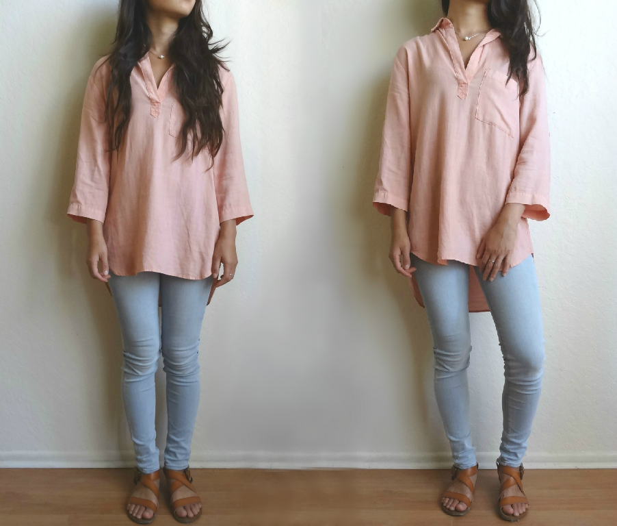 Carry the Daze Salmon Colored Shirt