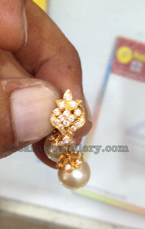 Simple Pearls Set with Tops Jewellery Designs