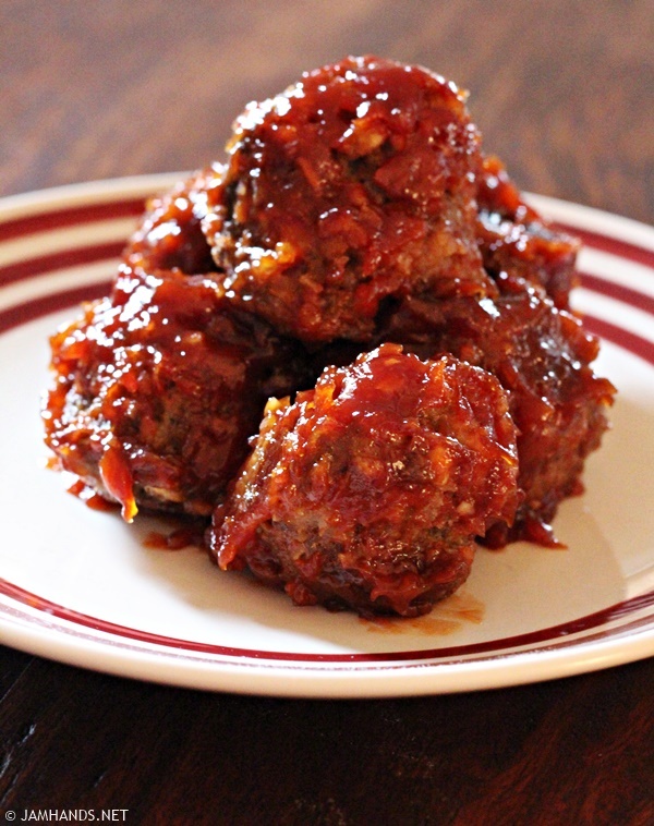 Jam Hands BBQ Meatballs