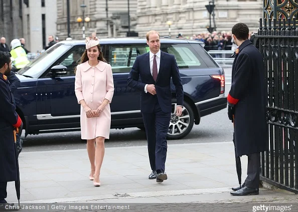 Catherine, Duchess of Cambridge attends Westminster Abbey Service