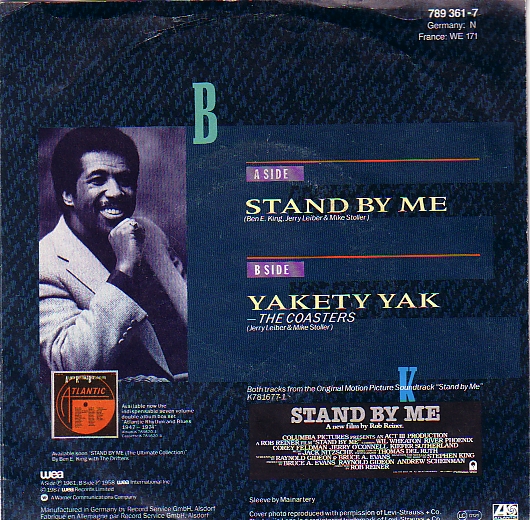Vinyl Singlar Ben E King Stand By Me 1961