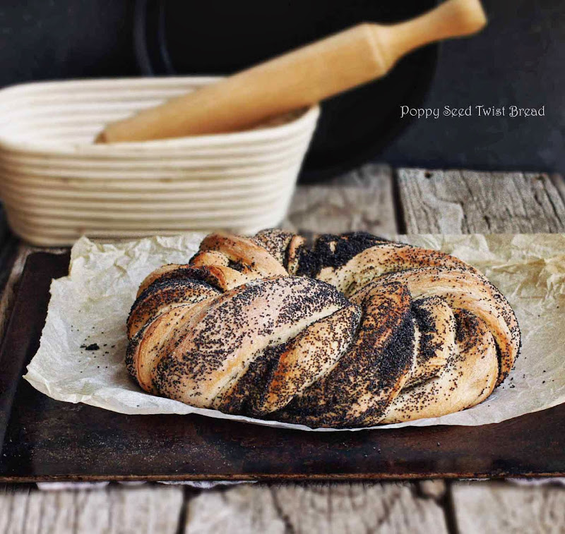 Milk and Honey Poppy Seed Twist Bread