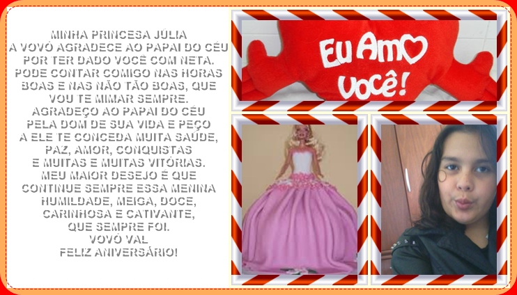 MENSAGENS DA VOVÓ VAL: PRINCESA JOINHA E JÚLIA