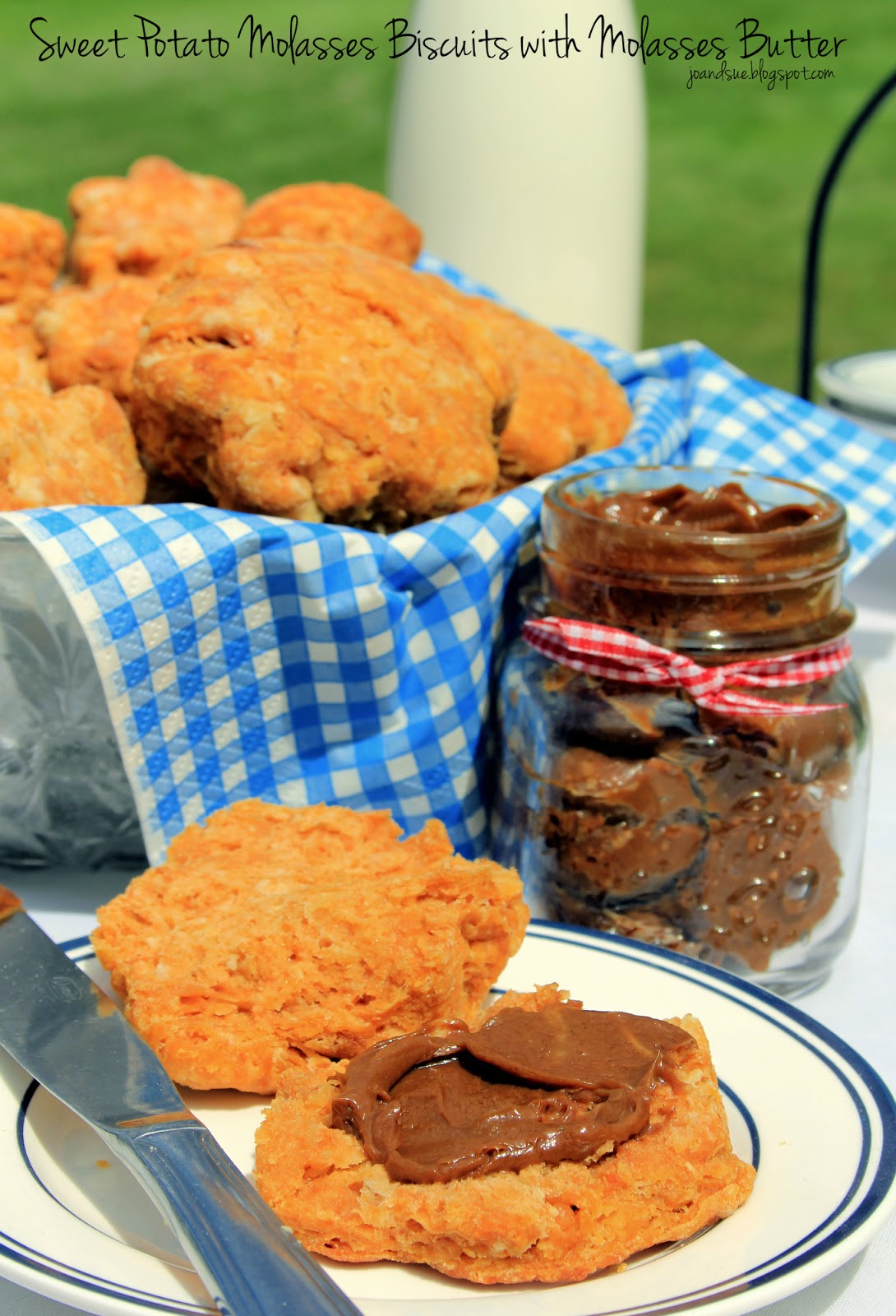 Jo and Sue Sweet Potato Molasses Biscuits With Molasses Butter