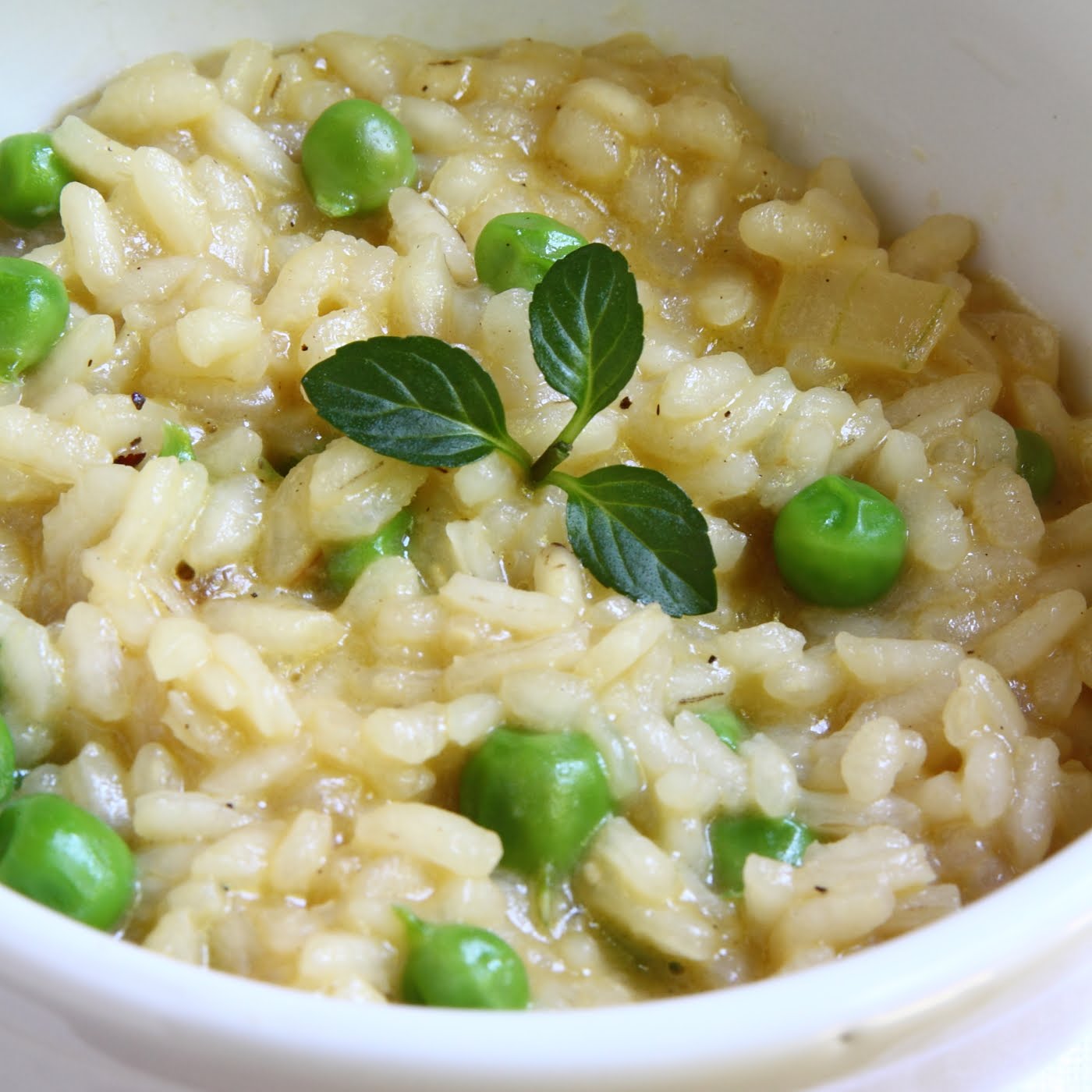 ShowFood Chef Fresh Peas and Mint Risotto inspired by "The Dirty Life"