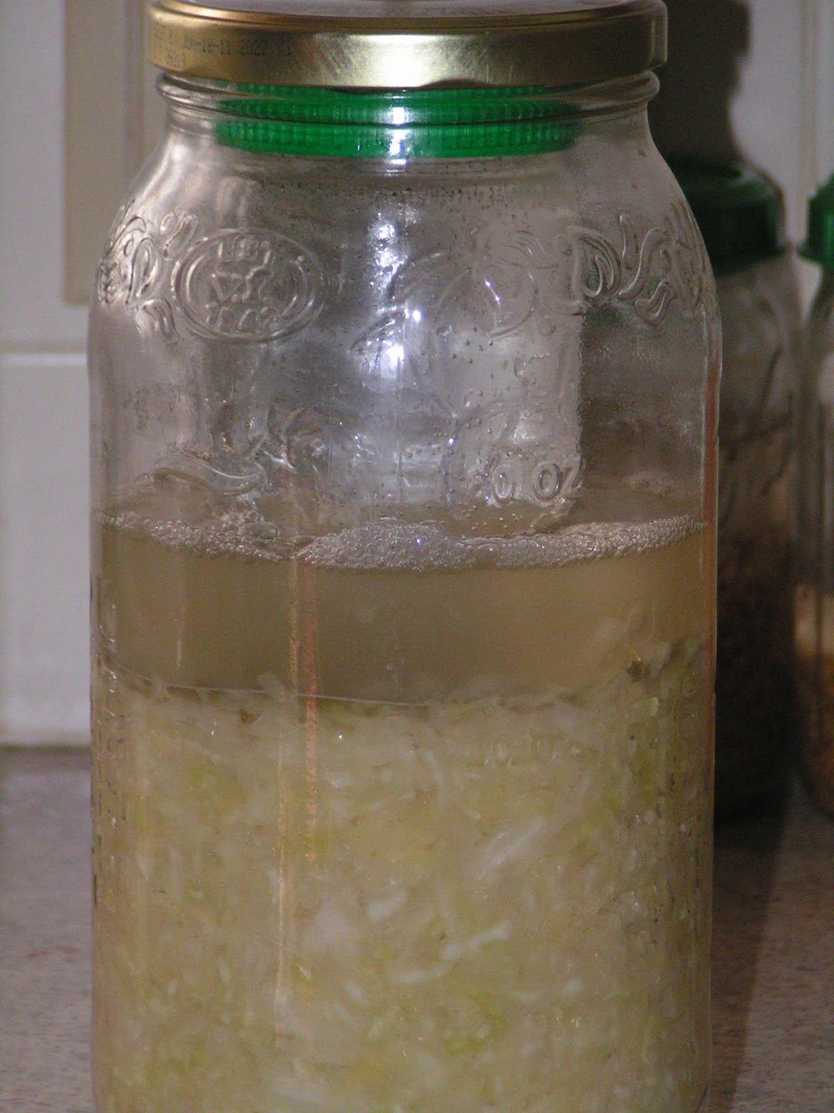Frugal Home and Health Sauerkraut (lactofermented)