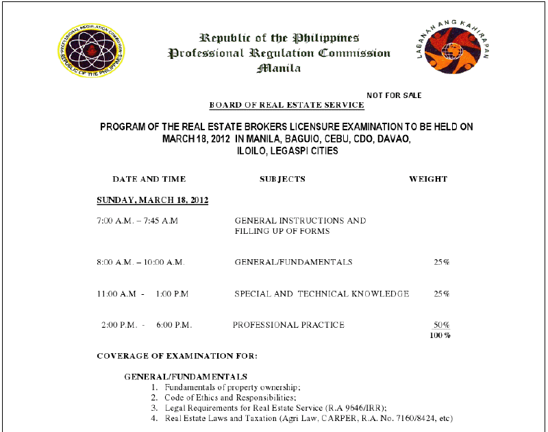 THE PROJECT REVIEW Update Coverage and Schedule of the PRC Real