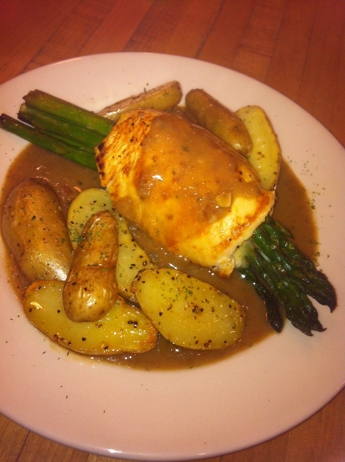 April's Cookin' Asparagus Wrapped in Chicken, Wrapped in Bacon