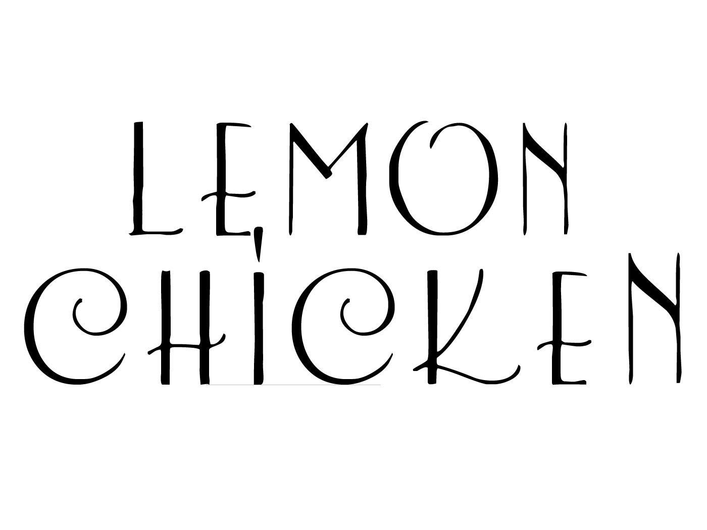 chicken font