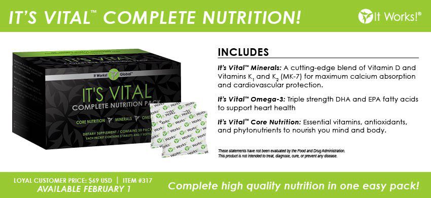 get sassy with it works global products vital complete nutrition pack core nutrition it works