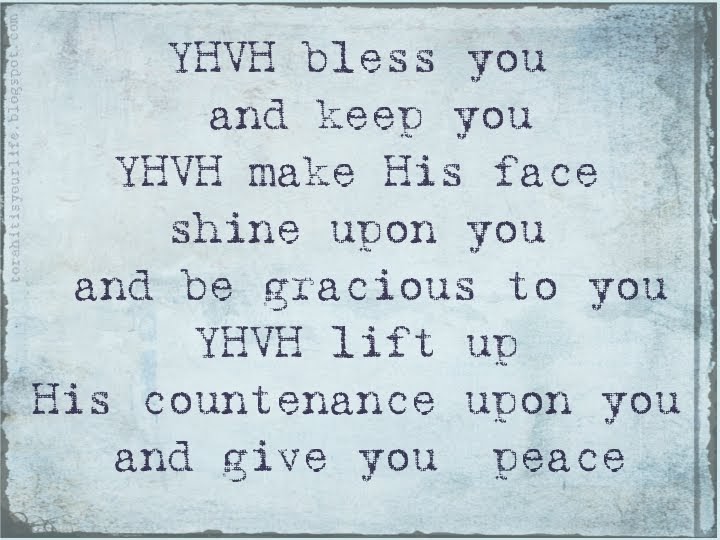 It Is Your Life The Aaronic Blessing Pictorial Meaning