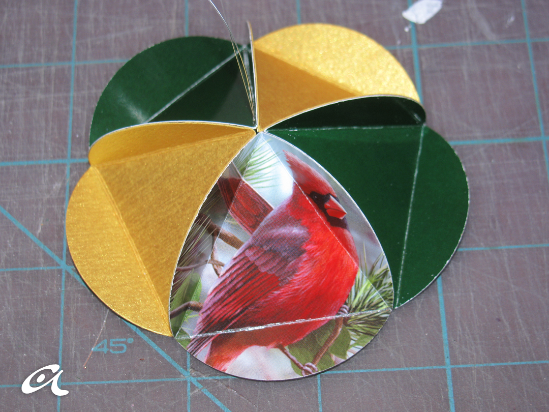 Andrea Arch DIY Paper ornament ball