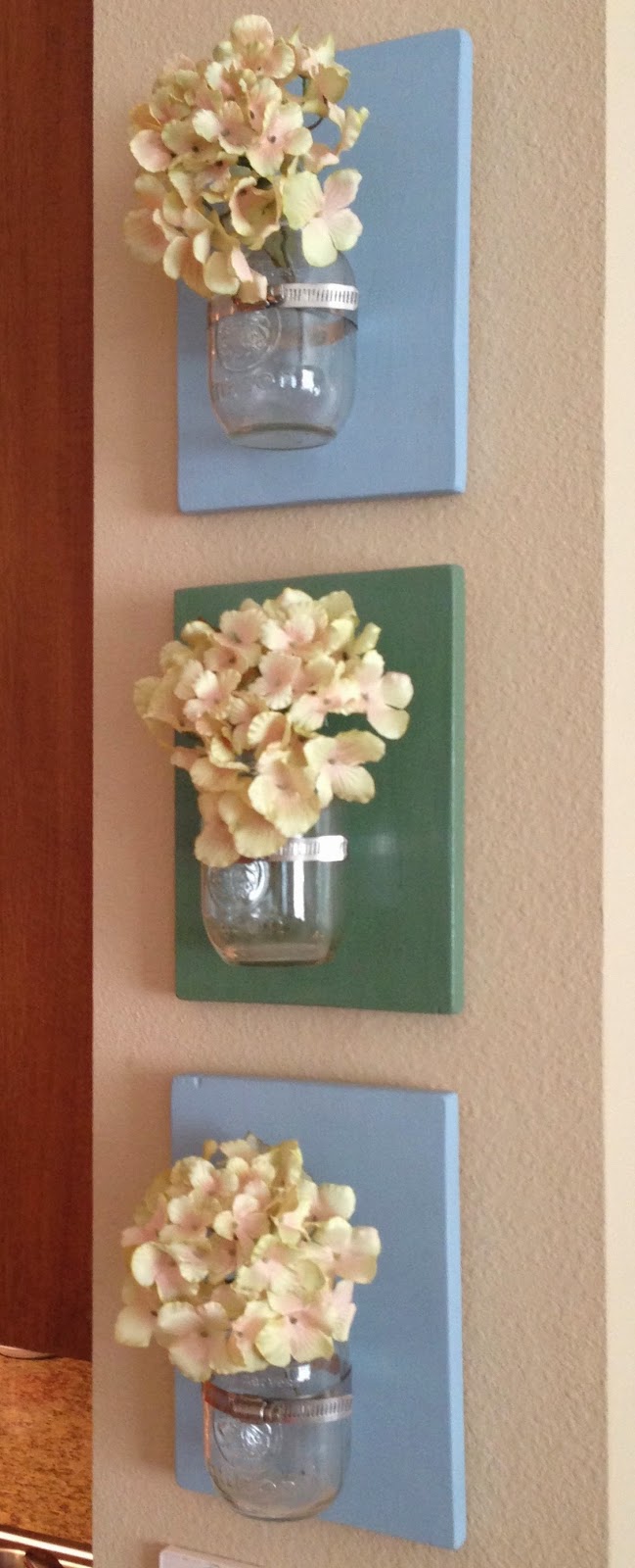 life as a bormann DIY Mason Jar Wall Vases