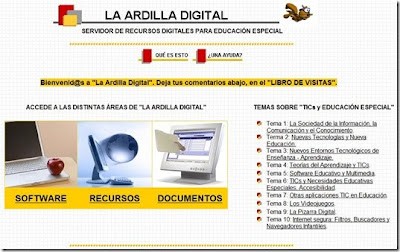 LA ARDILLA DIGITAL: RECURSOS PARA EDUCACIÓN ESPECIAL