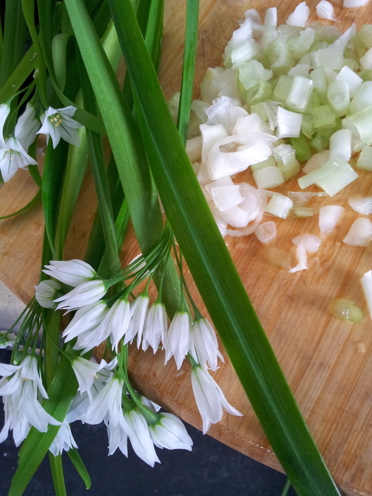 Jeannie's Kitchen Spring brings Asparagus, Onion Weed, and Nasturtiums