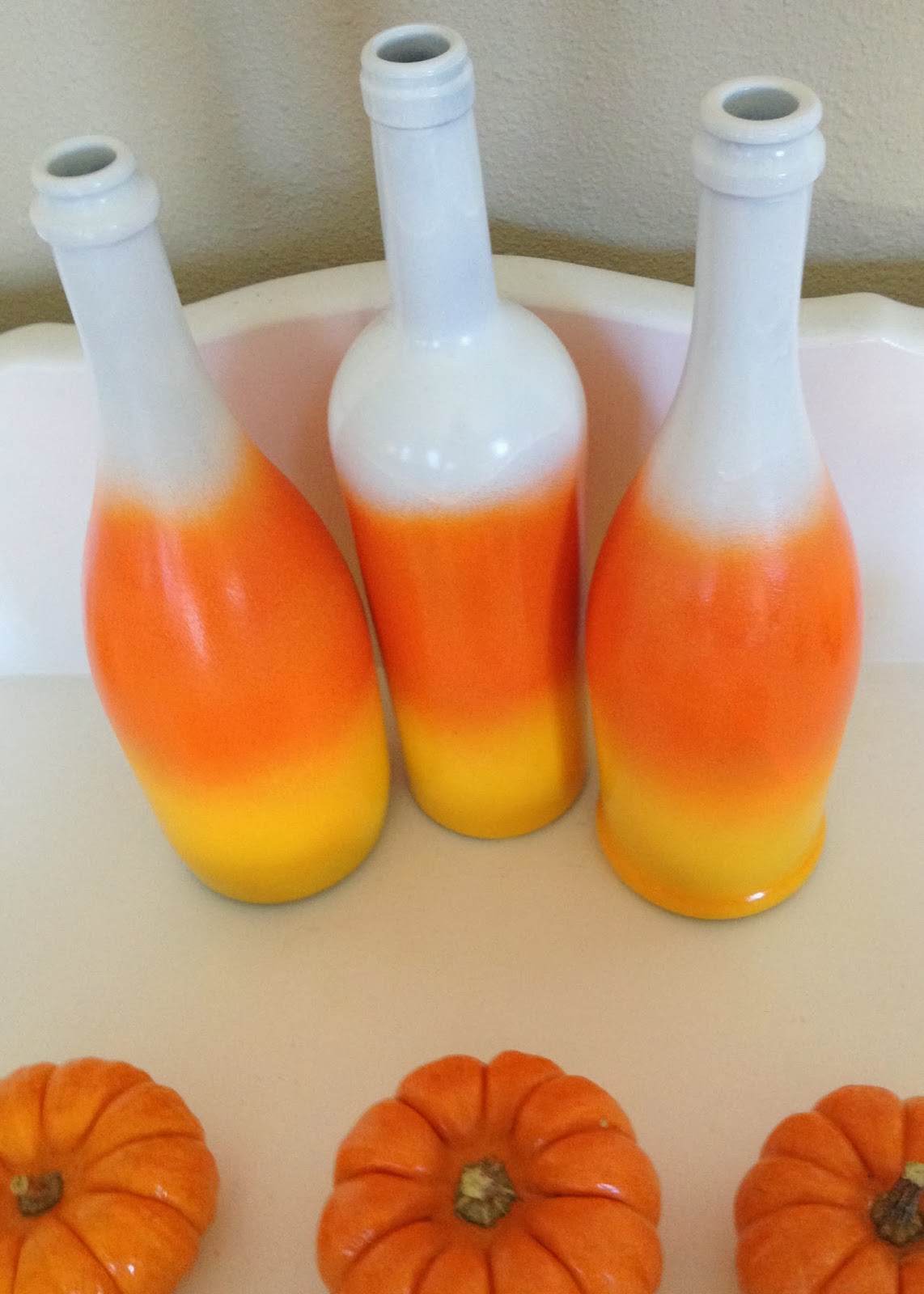 Champagne Thursdays Candy Corn Wine Bottles