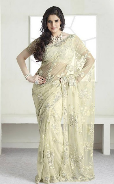 Zarine Khan Latest Sarees 2013-14 By Nakshatra