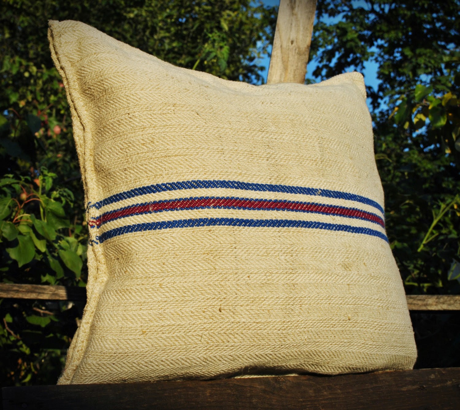 Medreana Vintage Authentic Grain Sack Pillow Covers / Antique hemp
