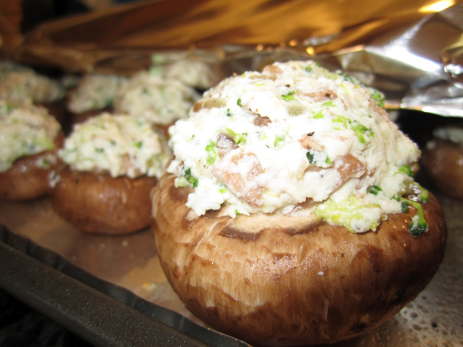 The Healthy Hostess Baby Bellas Stuffed with Ricotta and Broccoli