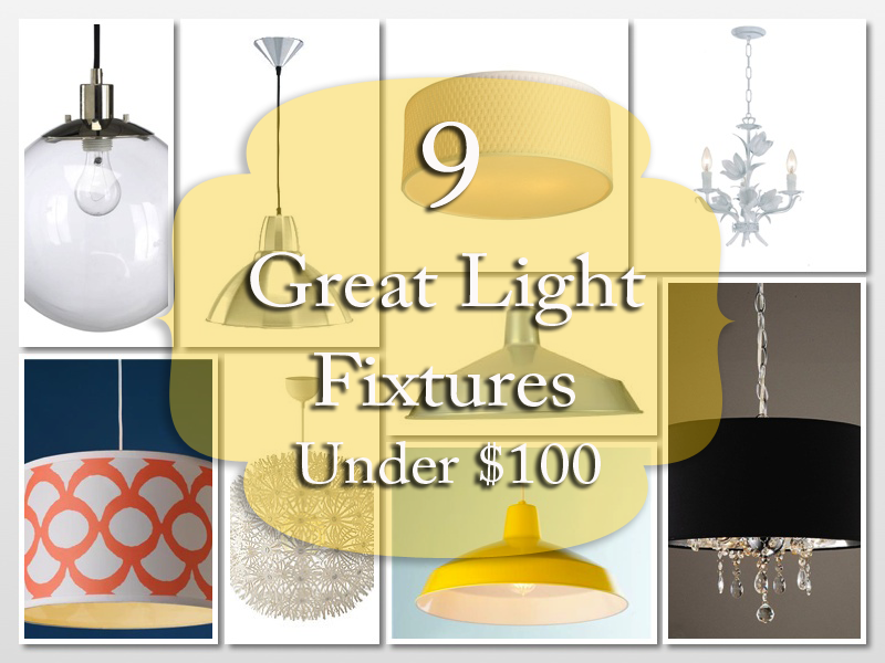 9 Great Light Fixtures Under 100 Entirely Eventful Day