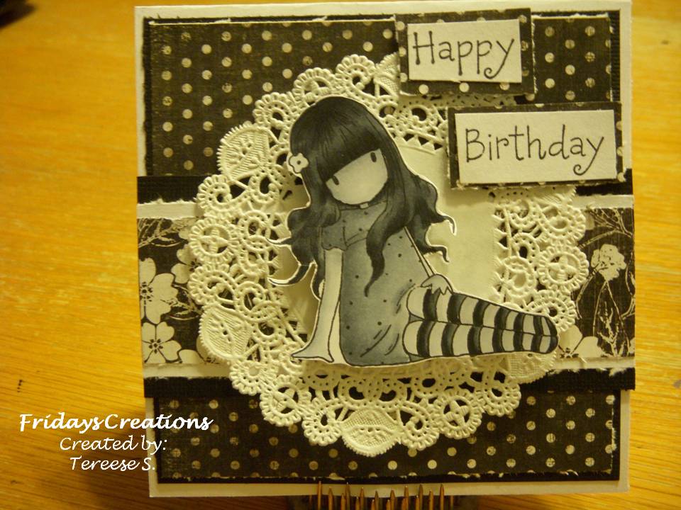friday s creations black and white birthday card black birthday card