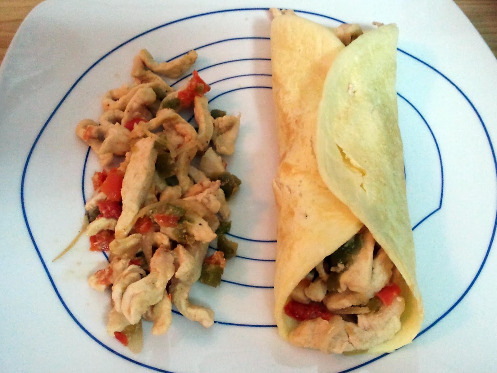 Cocina de lid Fajitas de pollo y Verduras(Dieta)