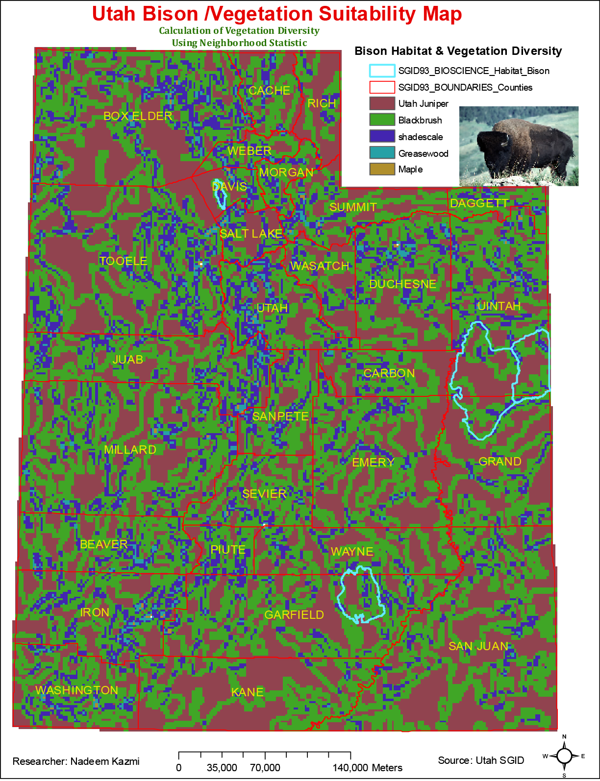 are making maps to make a case so they have different goals for example utah department of conservation wants to show bison vegetation counties in utah are making maps to make a case so they have different goals for example utah department of conservation wants to show bison vegetation counties in utah